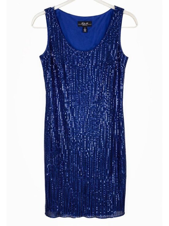 R&M Richards Dresses & Skirts - R&M Richards Dress Women’s Size 8 Blue Sleeveless Party Cocktail Sheath Lined